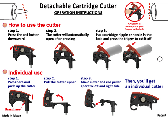 310ML Cartridge Capacity | 9:1 & 18:1 thrust ratio| detachable c